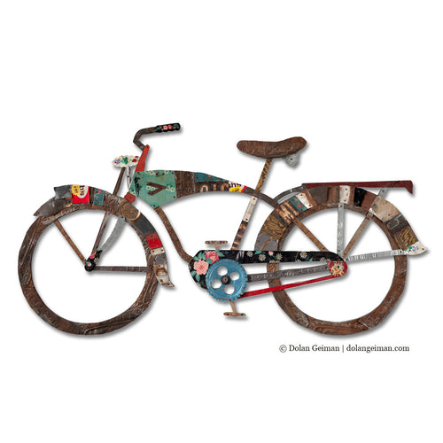 Dolan Geiman Vintage Bicycle Wall Sculpture in His or Hers Style