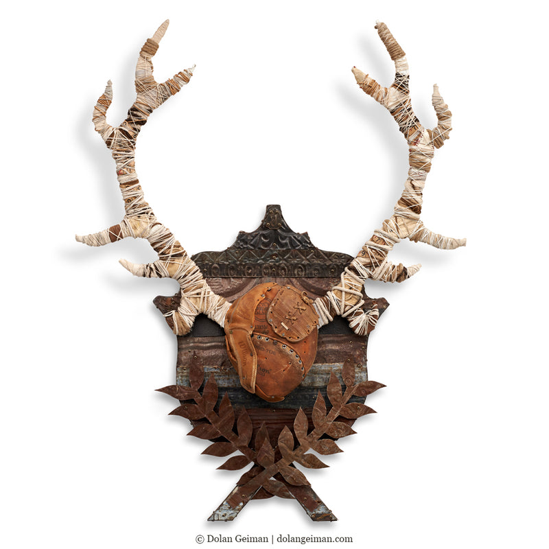main image for BLACK FOREST (STAG) original faux taxidermy sculpture