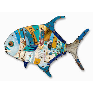 thumbnail for CUSTOM SALTWATER FISH INSTALLATION original metal wall sculpture