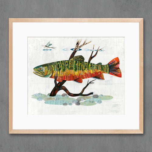 BROOK TROUT limited edition paper print