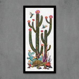 thumbnail for CACTUS COUNTRY (TORTOISE) limited edition paper print