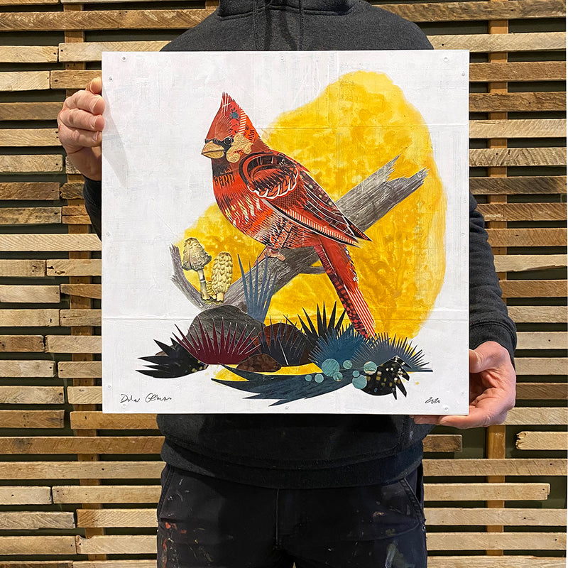 Cardinal Screen Print - 11x14 - 3-Color - Hand-Signed & Dated