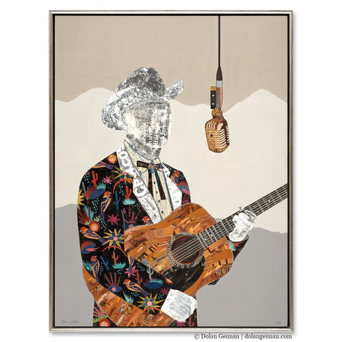 COUNTRY MUSIC DONE CHANGED original paper collage