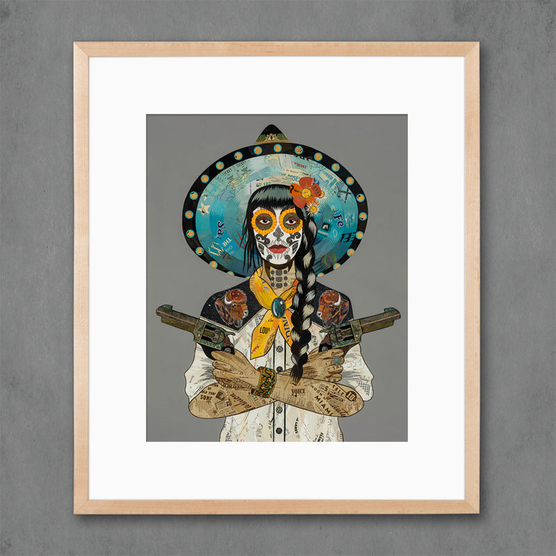 COWGIRL (BISON) limited edition paper print