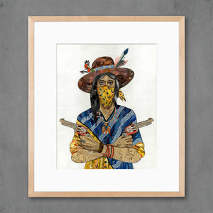 thumbnail for COWGIRL (BANDANA) limited edition paper print