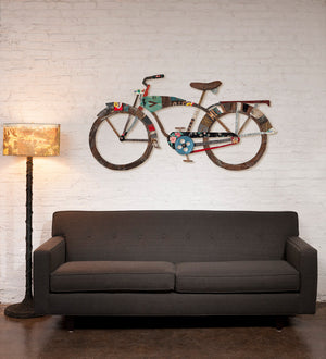 thumbnail for BICYCLE COLLECTION (INDUSTRIAL) original metal wall sculpture
