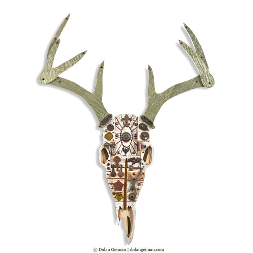 Deer Skull with Antlers Wall Hanging by Dolan Geiman