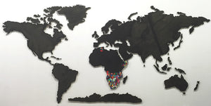 thumbnail for Upcycled Recycled World Map for New Balance Headquarters