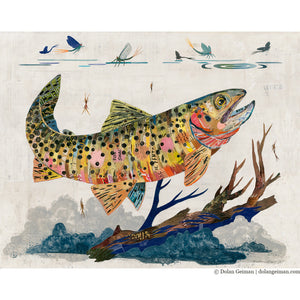 thumbnail for GREENBACK CUTTHROAT TROUT original paper collage