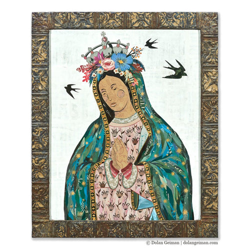 LADY OF GUADALUPE original paper collage