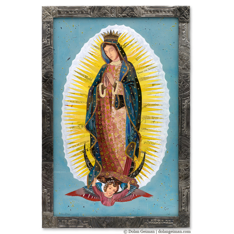 main image for CUSTOM OUR LADY OF GUADALUPE original paper collage