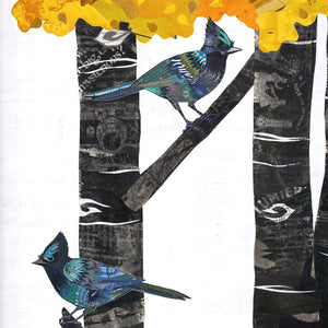 thumbnail for HIGH COUNTRY AUTUMN original paper collage