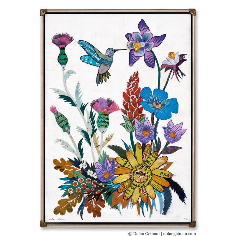 main image for HIGH COUNTRY BOUQUET original metal wall sculpture