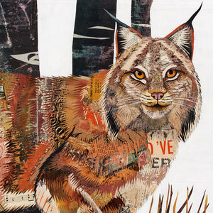 thumbnail for HIGH COUNTRY SUMMER  (LYNX) original paper collage
