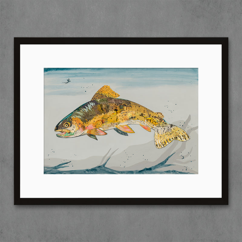 main image for HIGH AND DRY CUTTHROAT TROUT limited edition paper print
