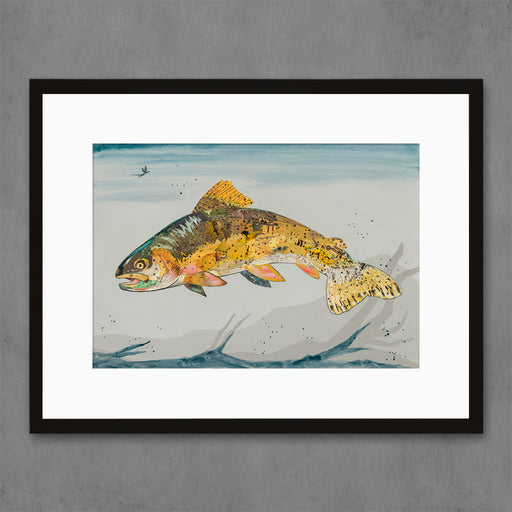 HIGH AND DRY CUTTHROAT TROUT limited edition paper print