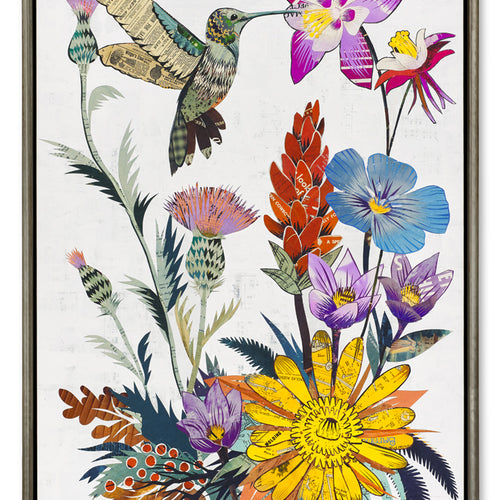 WHSL - Canvas -  Hummingbird Wildflowers