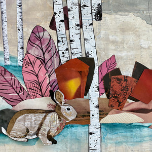 thumbnail for CUSTOM BUCK IN THE FOREST original paper collage