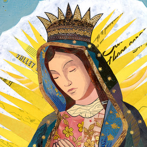 thumbnail for CUSTOM OUR LADY OF GUADALUPE original paper collage