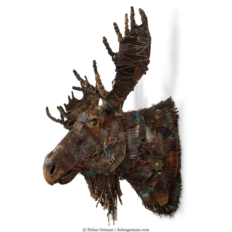 main image for GREAT PLAINS (MOOSE) NATURAL original faux taxidermy sculpture