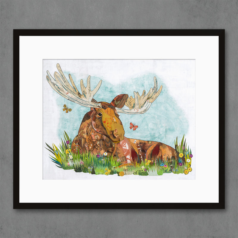 main image for RELAXING IN THE WOODS limited edition paper print