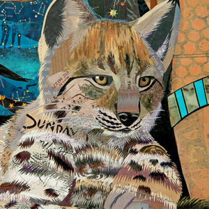 thumbnail for MOTHER NATURE (LYNX) original paper collage