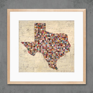 thumbnail for MY TEXAS MAP limited edition paper print