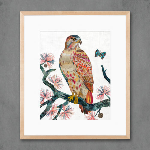 PERCHED IN THE PINES limited edition paper print