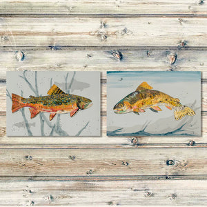 thumbnail for HIGH AND DRY CUTTHROAT TROUT limited edition paper print