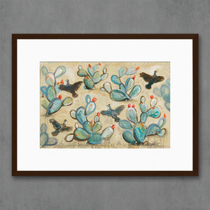 thumbnail for QUAIL & CACTUS limited edition paper print