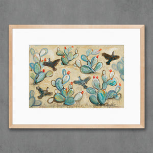 thumbnail for QUAIL & CACTUS limited edition paper print