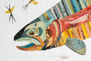 thumbnail for RAINBOW TROUT, I original paper collage