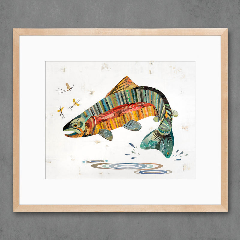 RAINBOW TROUT, I limited edition paper print
