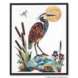 thumbnail for RIVER SAINT HERON canvas print with float frame