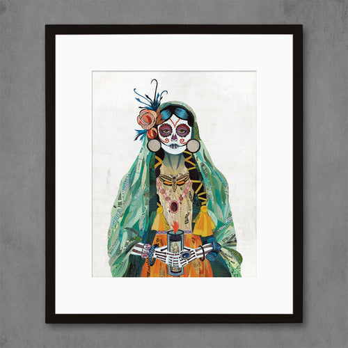 Day of the Dead art print by collage artist Dolan Geiman