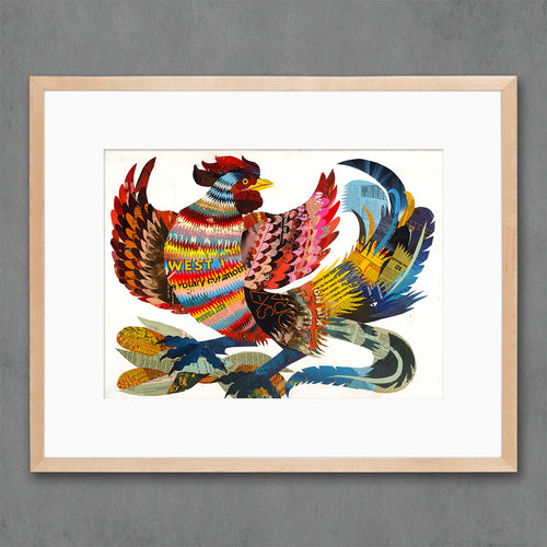 THE ROOSTER limited edition paper print