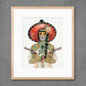 thumbnail for VAQUERA SUDOESTE (CACTUS)  limited edition paper print