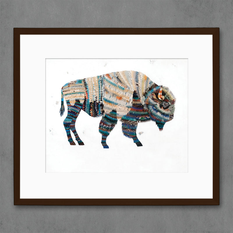 ANIMALS OF NORTH AMERICA: BISON limited edition paper print