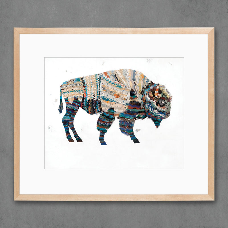 ANIMALS OF NORTH AMERICA: BISON limited edition paper print