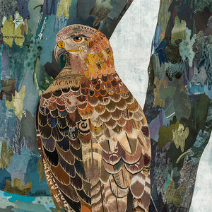 thumbnail for CUSTOM RED-TAILED HAWKS original paper collage