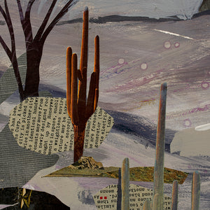 thumbnail for WHEN THE DESERT DREAMS original mixed media painting